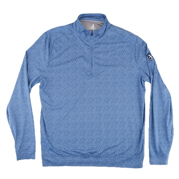 johnnie-O Other - Johnnie-O Golf 1/4 ZipPerformance Sweater Mens Medium Blue‎ Quonochontaug